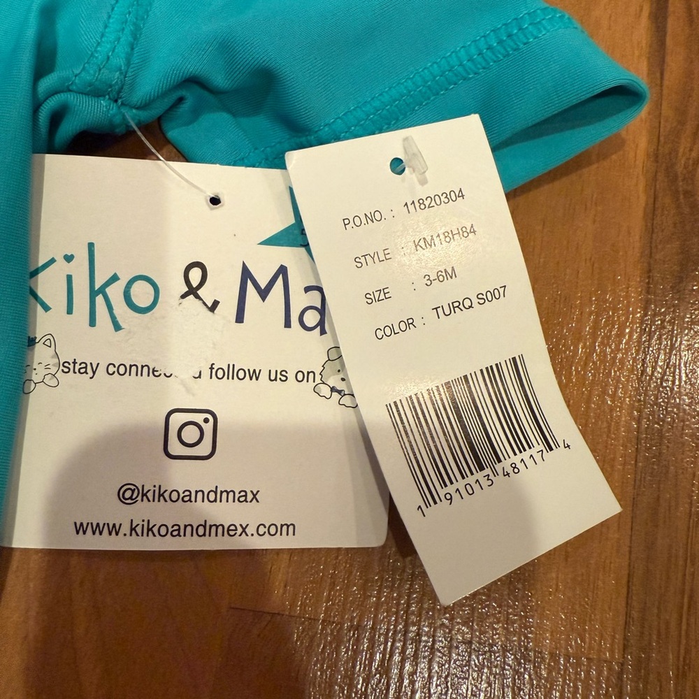 Kiko & Max swim trunk and rash guard tee shirt set pirate UPF bathing suit - Picture 4 of 5